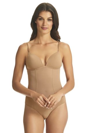 Fine Lines Refined Backless Bodysuit | David's Bridal